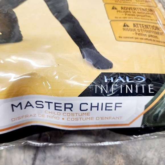 NWT Halo Master Chief Halloween Costume Cosplay Boy's Small S 4-6 Soldier New - Picture 2 of 6